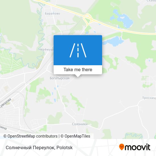 Солнечный Переулок map