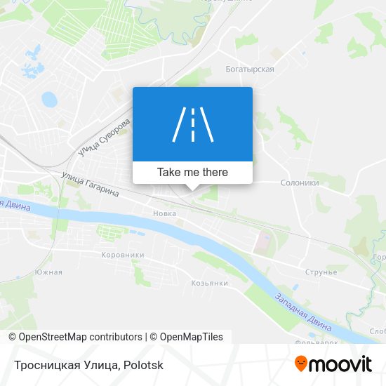 Тросницкая Улица map