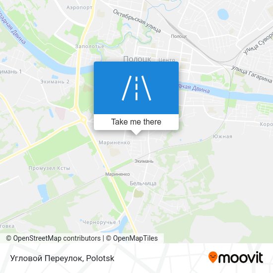 Угловой Переулок map