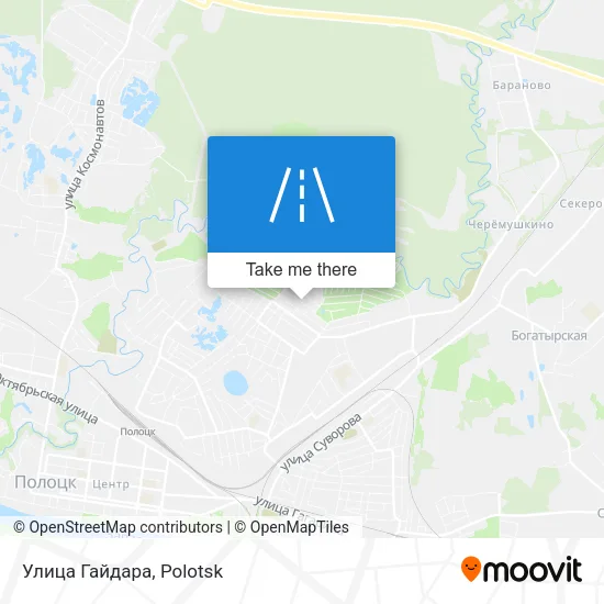 Улица Гайдара map