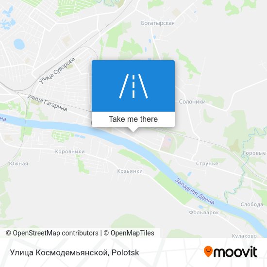 Улица Космодемьянской map
