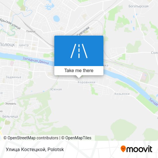 Улица Костецкой map