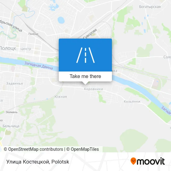 Улица Костецкой map