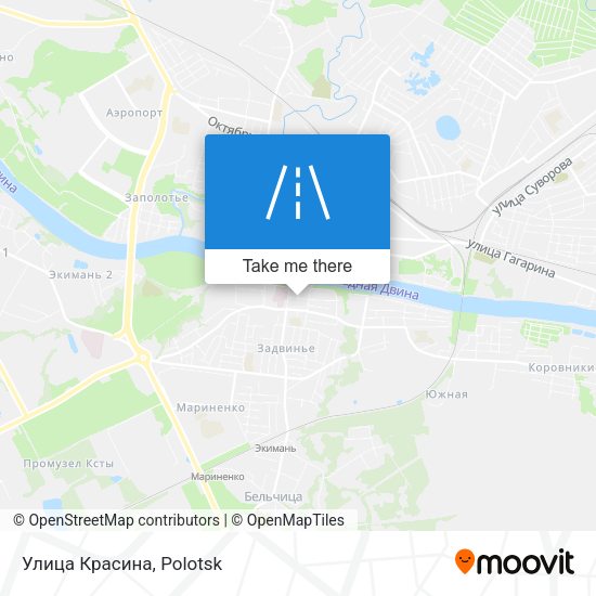 Улица Красина map
