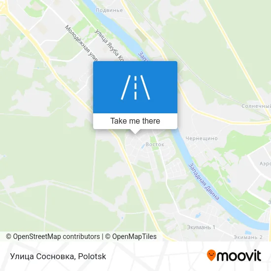 Улица Сосновка map