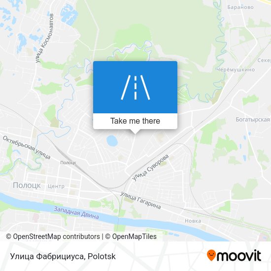 Улица Фабрициуса map