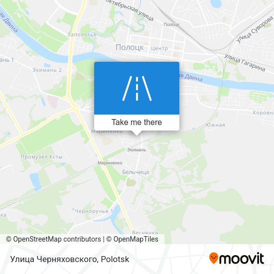 Улица Черняховского map