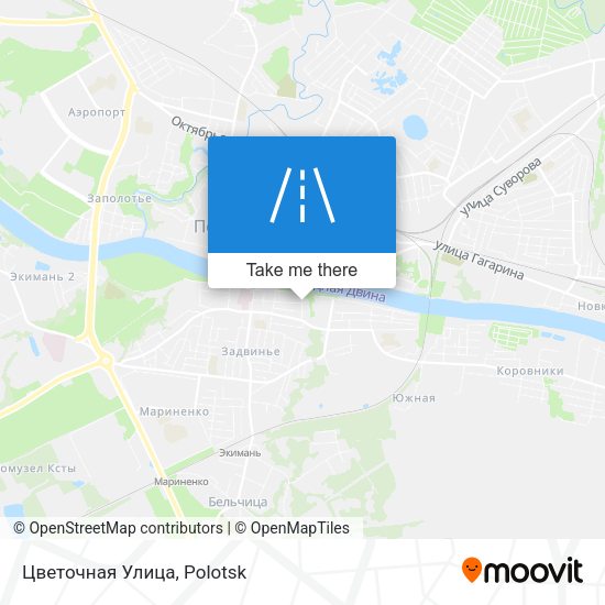 Цветочная Улица map