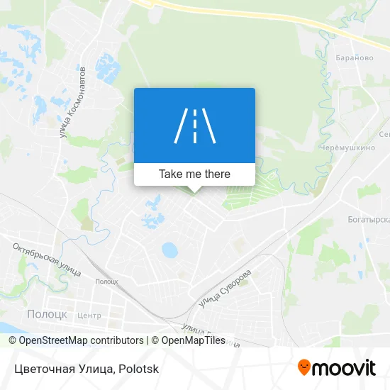 Цветочная Улица map