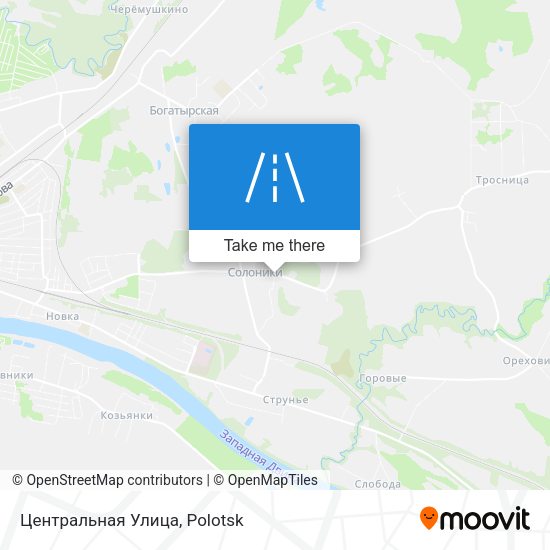Центральная Улица map