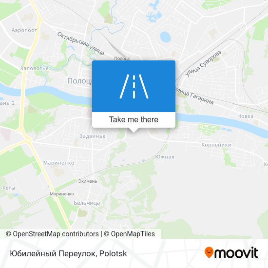 Юбилейный Переулок map