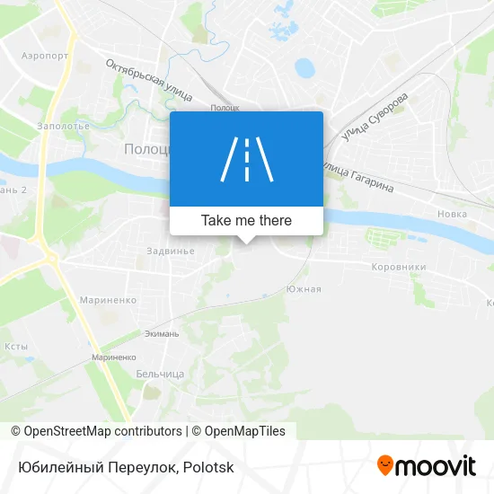 Юбилейный Переулок map