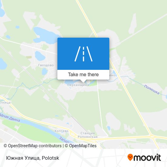 Южная Улица map