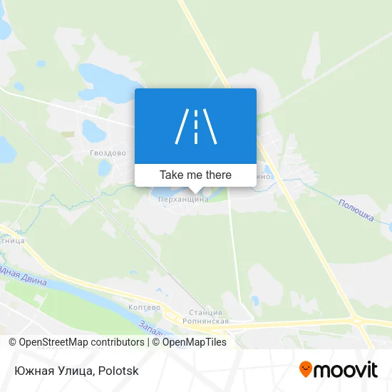 Южная Улица map
