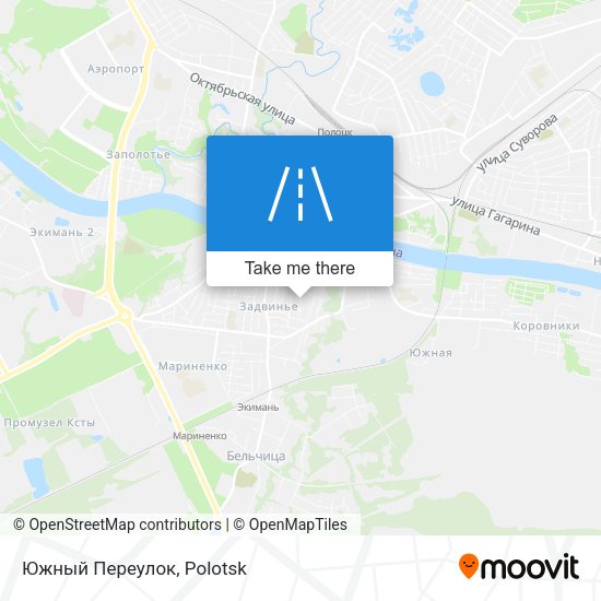 Южный Переулок map