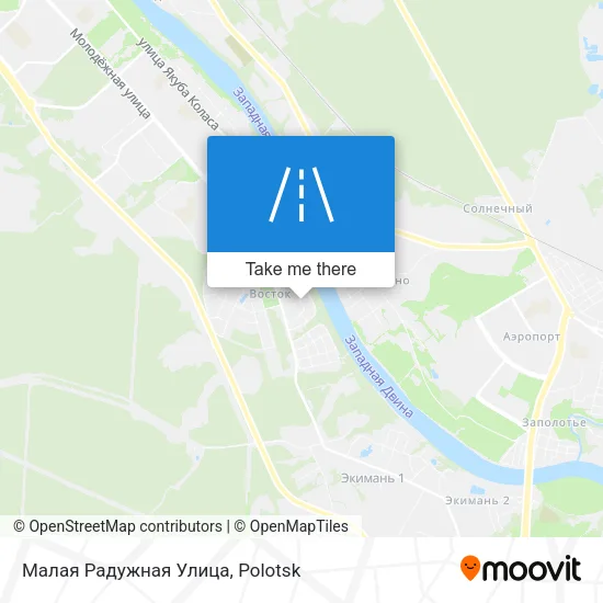 Малая Радужная Улица map