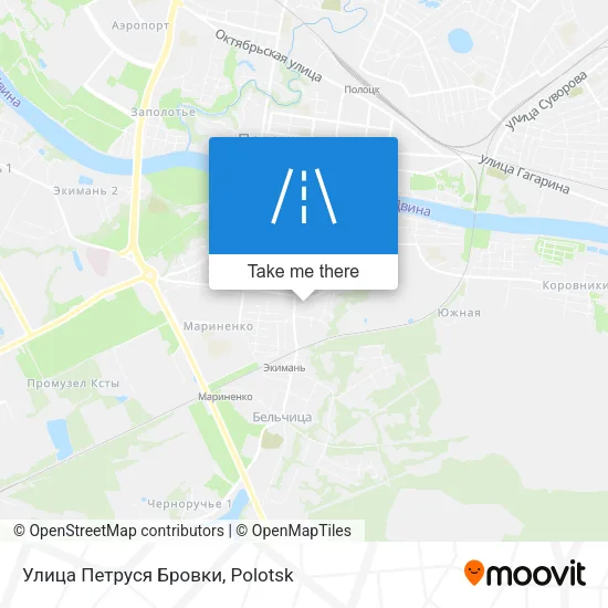 Улица Петруся Бровки map