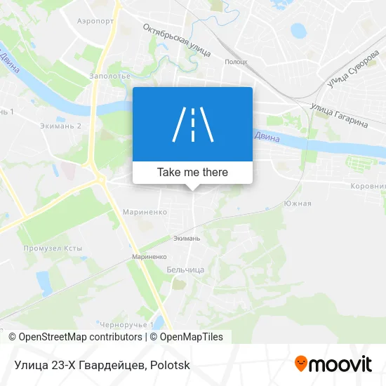 Улица 23-Х Гвардейцев map