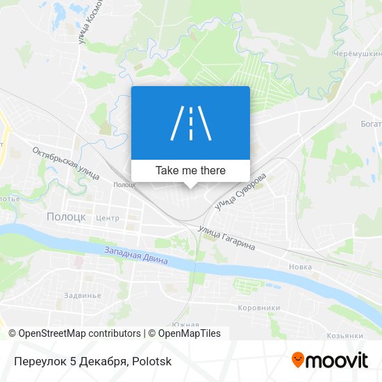 Переулок 5 Декабря map