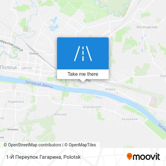 1-Й Переулок Гагарина map