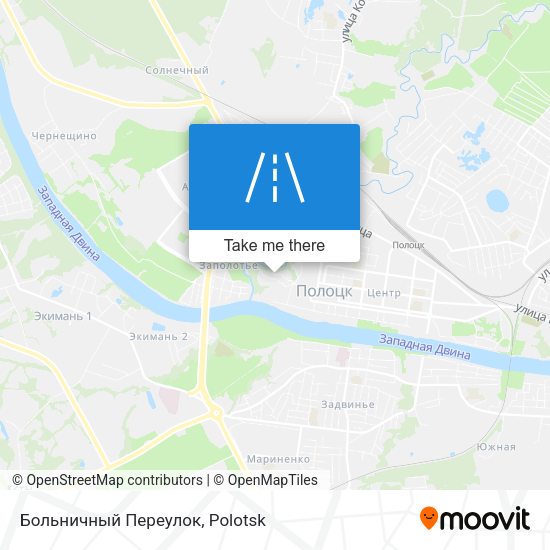 Больничный Переулок map