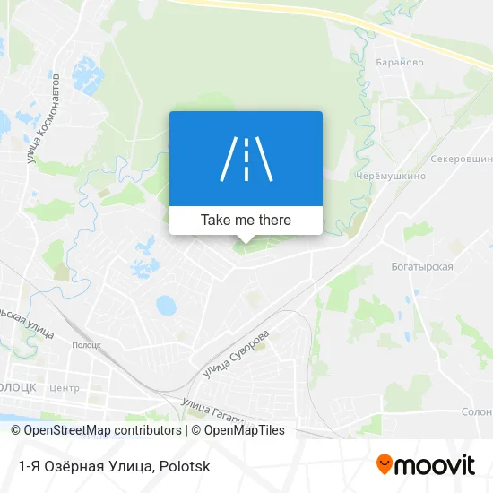 1-Я Озёрная Улица map
