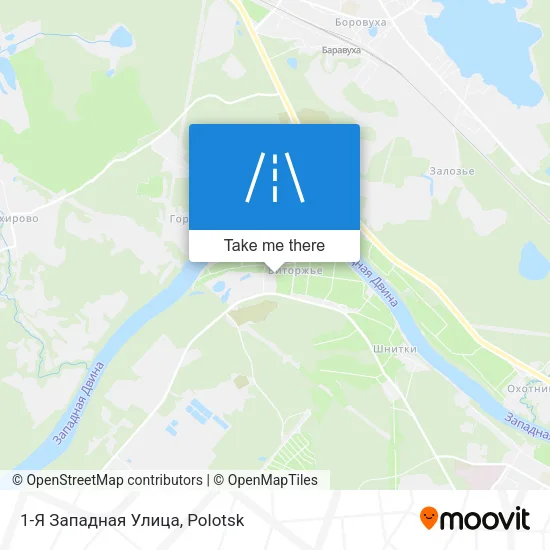 1-Я Западная Улица map