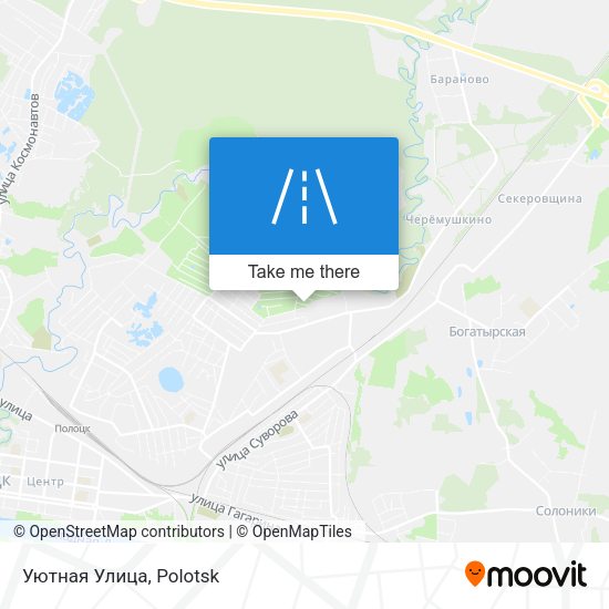 Уютная Улица map