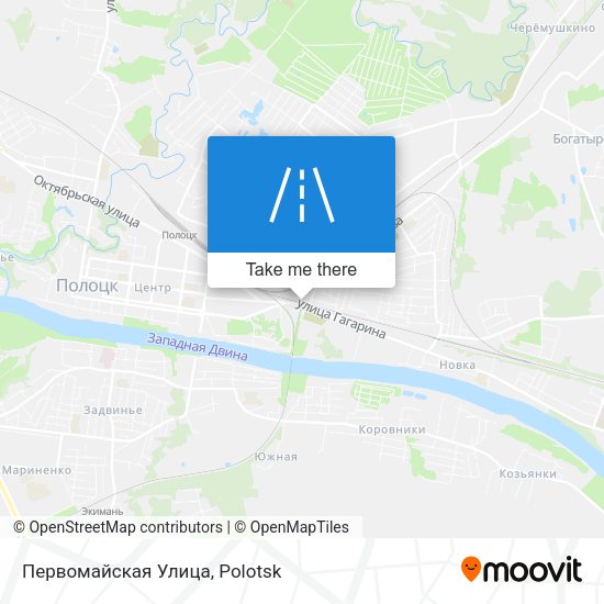 Первомайская Улица map