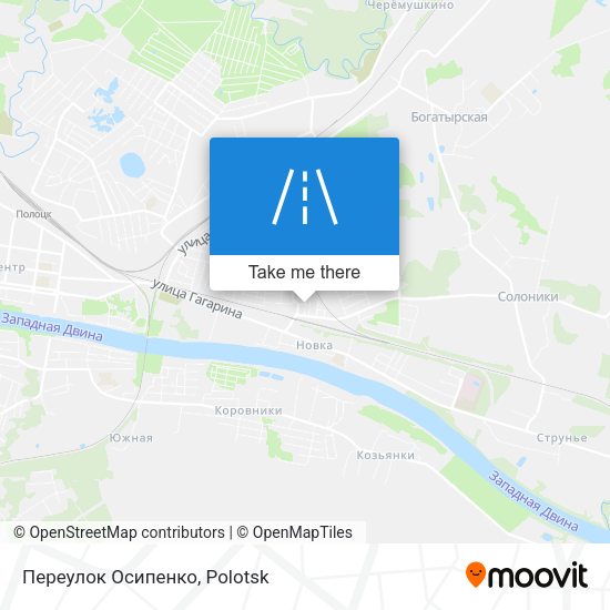 Переулок Осипенко map
