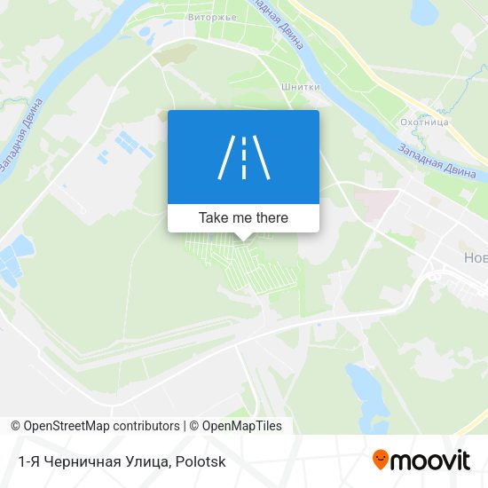 1-Я Черничная Улица map