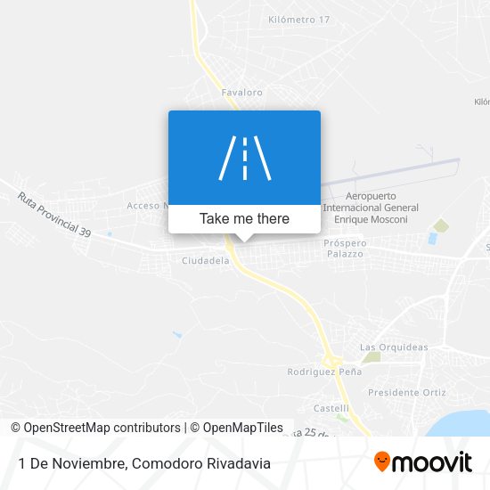1 De Noviembre map