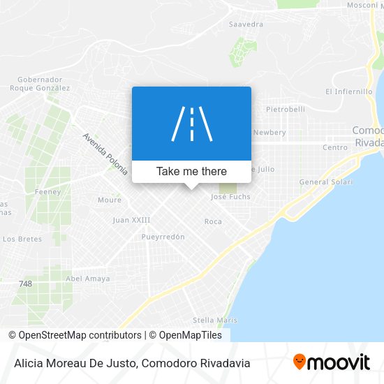 Mapa de Alicia Moreau De Justo