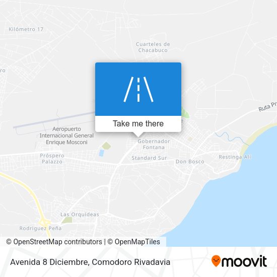 Avenida 8 Diciembre map