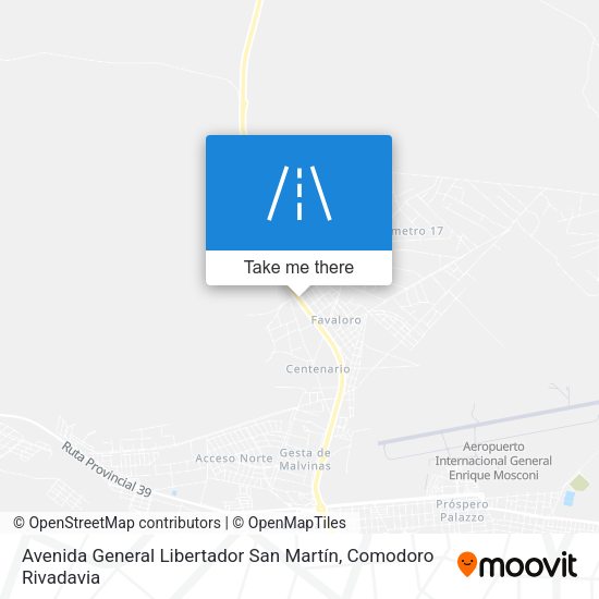 Mapa de Avenida General Libertador San Martín