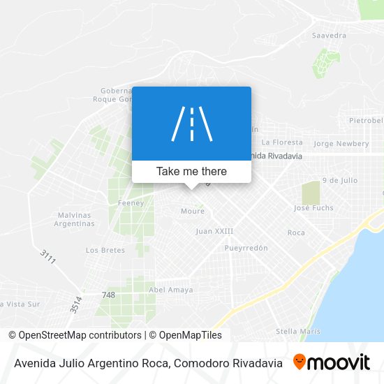 Mapa de Avenida Julio Argentino Roca