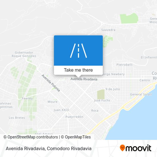 Mapa de Avenida Rivadavia