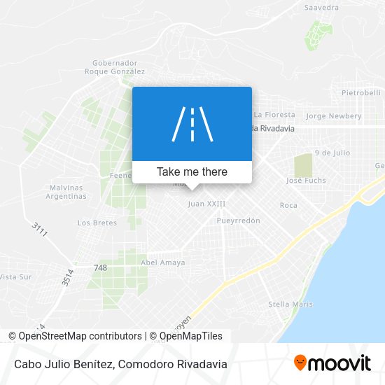 Mapa de Cabo Julio Benítez