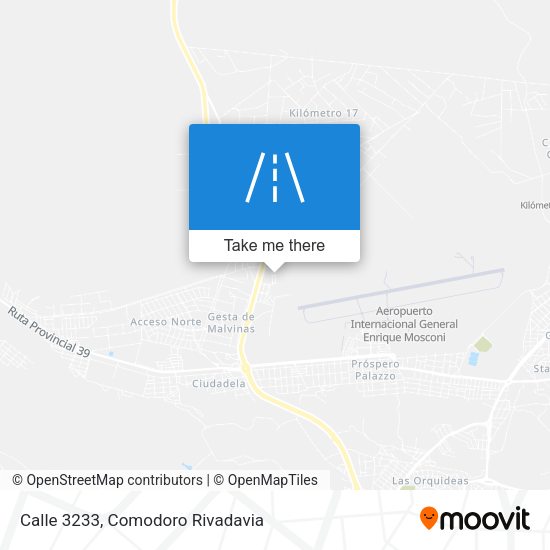 Calle 3233 map