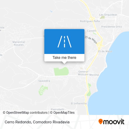 Cerro Redondo map
