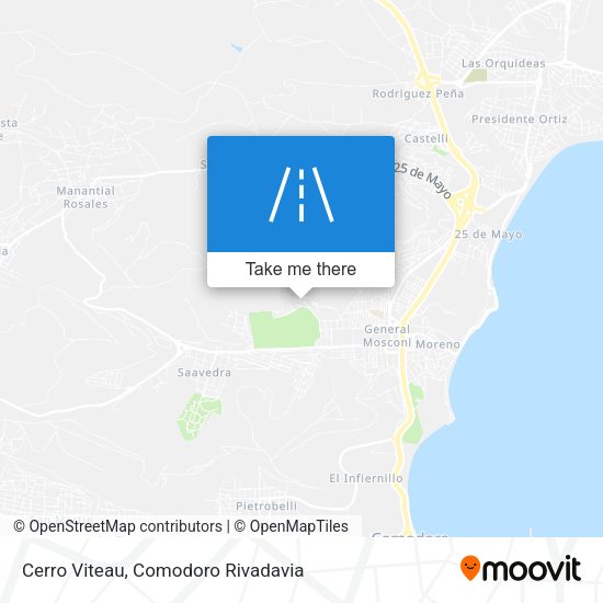 Cerro Viteau map