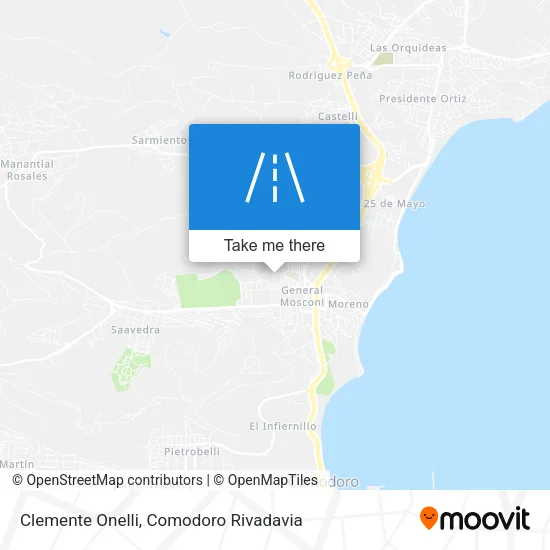 Clemente Onelli map