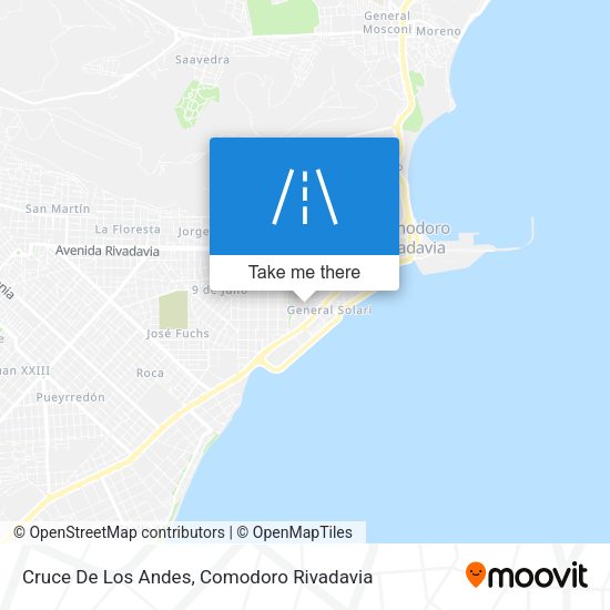 Cruce De Los Andes map