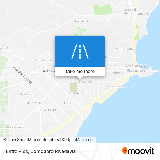 Mapa de Entre Ríos