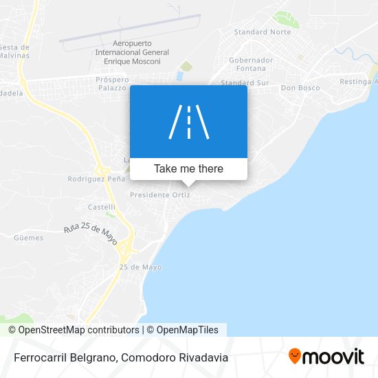 Ferrocarril Belgrano map