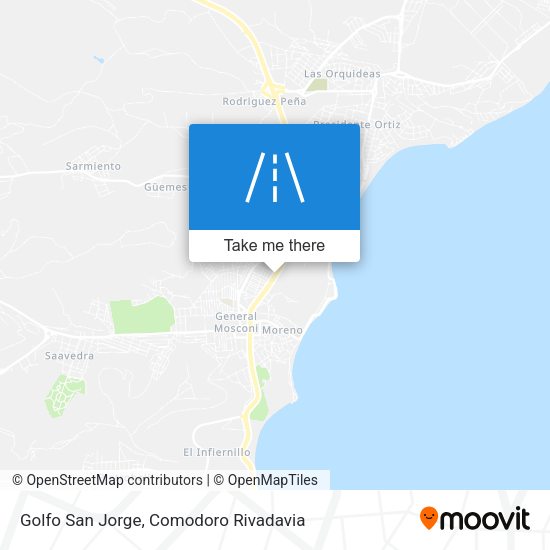 Mapa de Golfo San Jorge