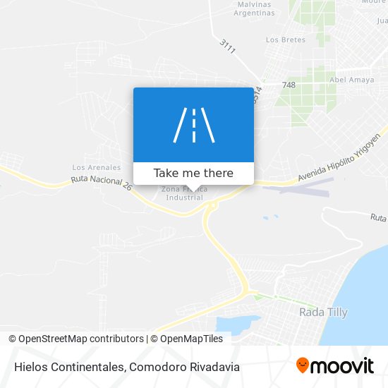 Hielos Continentales map
