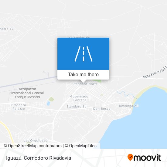 Iguazú map