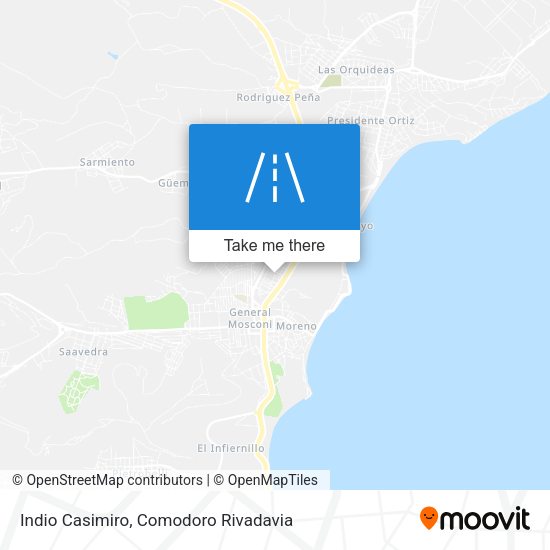 Indio Casimiro map