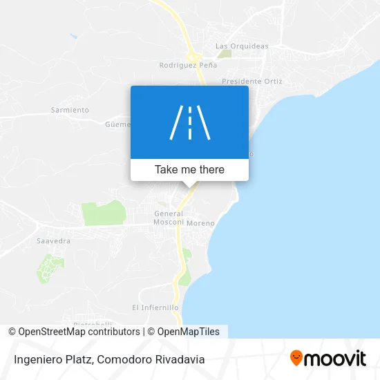 Mapa de Ingeniero Platz